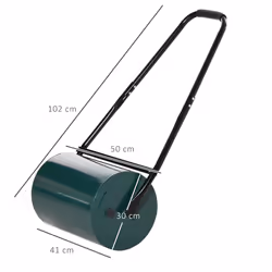Outsunny 30 L Lawn Roller Large Heavy Duty Metal Sand or Water Filled - Additional view 9