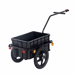 HOMCOM Foldable Bicycle Cargo Trailer With Waterproof Cover â 70L