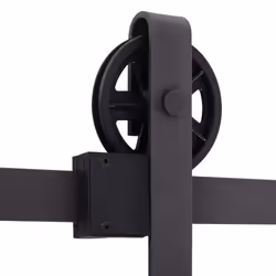 HOMCOM 6FT/1830mm Carbon Steel Sliding Barn Wood Door Hardware Closet Track Set - Additional view 6