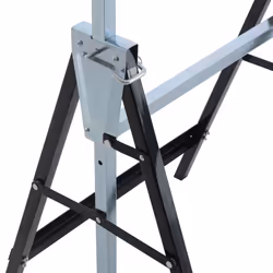 HOMCOM Set Of 2 Steel Saw Horses Telescopic Builders Work Bench Folding Black - Additional view 6