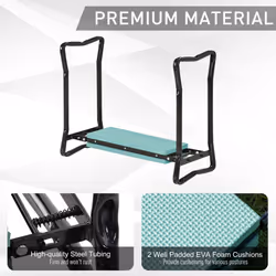 Outsunny 2 In1 Folding Garden Kneeler Foam Chair Pad Support Bench, Green - Additional view 4