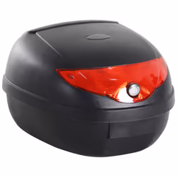 HOMCOM 24L Motorcycle Trunk Tail Box Luggage Case with Two Keys and Plate - Additional view 8