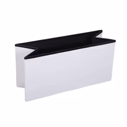 HOMCOM Storage Ottoman Tool Box Faux Leather Folding Bench Foot Rest, White - Additional view 6