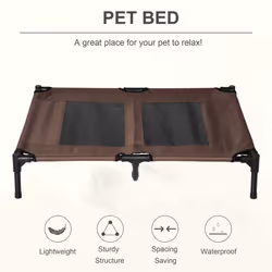 PawHut Large Pet Cot Portable Dog Cat Elevated Sleep Bed Camping