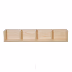 HOMCOM CD DVD Book Wall Mounted Storage Shelf Wood Display Center Rack - Additional view 5