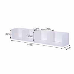 HOMCOM Wall Mount Storage Multi-Media CD DVD Display Shelf Center Rack - Additional view 6