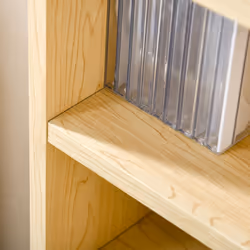 HOMCOM 204 CD Storage Tower Tall Bookcase Bookshelf with 12 Cubes Oak Tone - Additional view 5