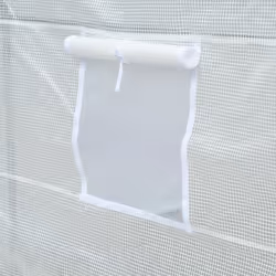 Outsunny Large Walk-in Greenhouse Poly Tunnel Galvanised Garden Plants Grow Tent