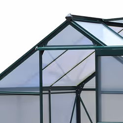 Outsunny 6x6ft Walk-In Polycarbonate Greenhouse Plant Grow Galvanized Aluminium - Additional view 8