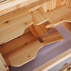 PawHut Wooden Hamster House | Large Wooden Hamster Cage