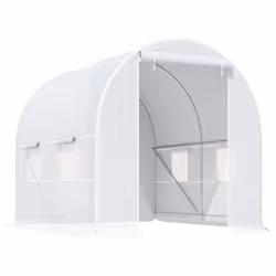 Outsunny Greenhouse Solid Frame Walk-in Garden Grow Large Insect Poly Tunnel - Additional view 8