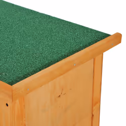 PawHut 2-Tier Wooden Rabbit Hutch with Sliding Tray - Additional view 4