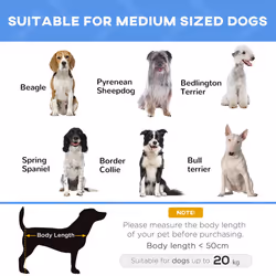 Pawhut Elevated Pet Bed Cool Cot Dog Sleep Folding Indoor Outdoor Camping 76Lcm