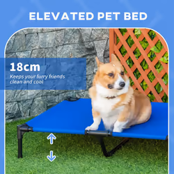 PawHut Elevated Pet Bed with Metal Frame and Oxford Fabric with Dogs and Cats L