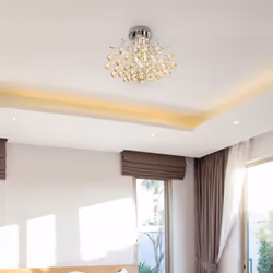 HOMCOM Modern K9 Crystal Ceiling Lighting Chandelier Light Lamp - Additional view 7