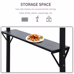 Outsunny Party BBQ Tent Outdoor Camping Patio Canopy Awing Waterproof Coffee
