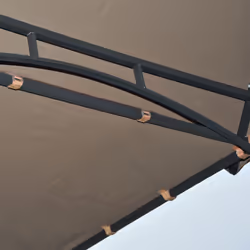 Outsunny Party BBQ Tent Outdoor Camping Patio Canopy Awing Waterproof Coffee - Additional view 5