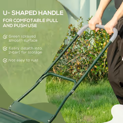 Outsunny 40L Lawn Roller Grass Ground Garden Push / Tow Landscaping Erasing Sod
