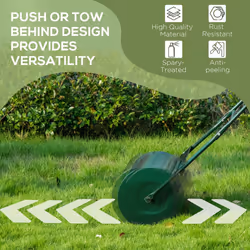 Outsunny 40L Lawn Roller Grass Ground Garden Push / Tow Landscaping Erasing Sod - Additional view 5