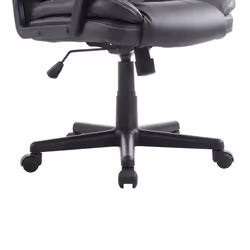 HOMCOM Swivel Executive Office Chair Mid Back PU Leather Chair w/ Arm, Brown - Additional view 9