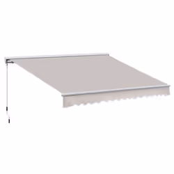 Outsunny Garden Door Awning Retractable Canopy Electric Patio Shelter 3M - Additional view 8