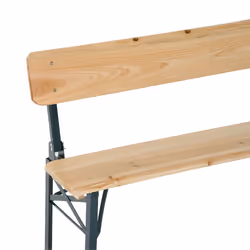Outsunny 3PC Wooden Garden Picnic Set Patio Dining Table Bench Chair Party - Additional view 6