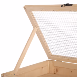 PawHut Hamster Cage Wooden Mouse Rodent Small Pet Animals Tall 5-Tier Play - Additional view 5