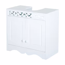 HOMCOM Sink Cabinet Basin Bathroom Cupboard Shelf Storage Unit