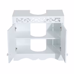 HOMCOM Sink Cabinet Basin Bathroom Cupboard Shelf Storage Unit - Additional view 11