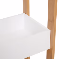 HOMCOM 3-Tier Bathroom Rack Organizer Storage Shelf Rack Free Standing Bamboo - Additional view 7