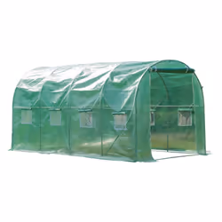 Outsunny Walk in Polytunnel Outdoor Garden Greenhouse - 4m