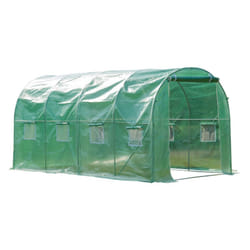 Outsunny Walk in Polytunnel Outdoor Garden Greenhouse - 4m