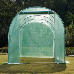 Outsunny Walk in Polytunnel Outdoor Garden Greenhouse - 4m