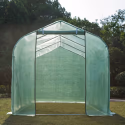 Outsunny Walk-In Polytunnel Greenhouse With Windows - 4m - Additional view 4