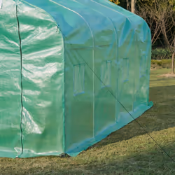 Outsunny Walk-In Polytunnel Greenhouse With Windows - 4m - Additional view 7