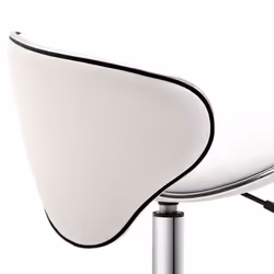 HOMCOM Office Chair Beauty Salon Rolling Technician Stool Chair Low Back White - Additional view 7