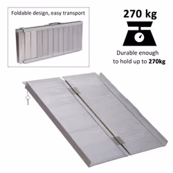 Homcom Portable Folding Aluminium Ramp Wheelchair Pet - 3ft - Additional view 7