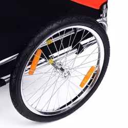 PawHut Bicycle Dog Trailer - Red | Pet Bike Trailer - Additional view 7