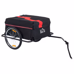 Aosom Elite Two-Wheel Bicycle Large Cargo Wagon Trailer with Folding Storage - Additional view 8