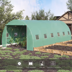 Outsunny Greenhouse Polytunnel Walk-in Flower Plant Steel 6 x 3 M Outdoor - Additional view 4