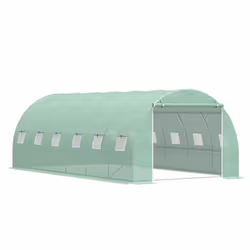 Outsunny Greenhouse Polytunnel Walk-in Flower Plant Steel 6 x 3 M Outdoor - Additional view 8
