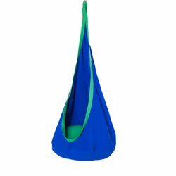 HOMCOM Kids Swing Seat Hanging Hammock Nest Rope for Indoor Outdoor Blue