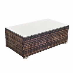 5pc Outsunny Rattan Garden Sofa Set With Coffee Table - Brown - Additional view 4