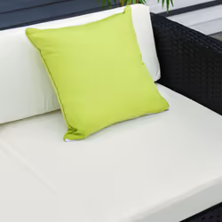 Outsunny 5 Pieces Rattan Sofa Set Wicker Sectional Cushion Patio Black Garden - Additional view 7