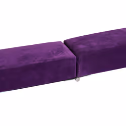 HOMCOM Balance Beam Trainer Fold Performance Gymnastics Suede Purple 2.4M Home - Additional view 5