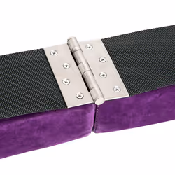 HOMCOM Balance Beam Trainer Fold Performance Gymnastics Suede Purple 2.4M Home - Additional view 6