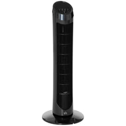 HOMCOM 30" Tower Fan Noise Reduction 3-Level Cool ABS Indoor Black