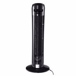HOMCOM 30" Tower Fan Noise Reduction 3-Level Cool ABS Indoor Black
