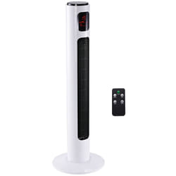 HOMCOM 38 Inch Tower Fan with 70 Oscillation 3 Speed and 3 Mode Indoor White