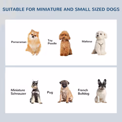 PawHut Raised Dog Bowls Pet Feeder Raised Elevated Stainless Steel Food White - Additional view 5